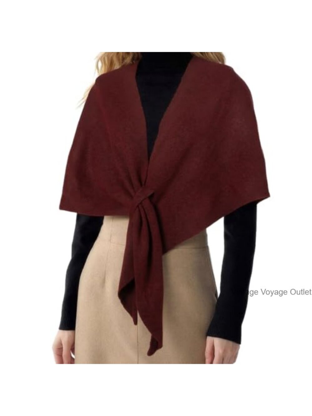 Soft Knit Triangle Scarf Shawl Wrap Women 100% Polyester Winter